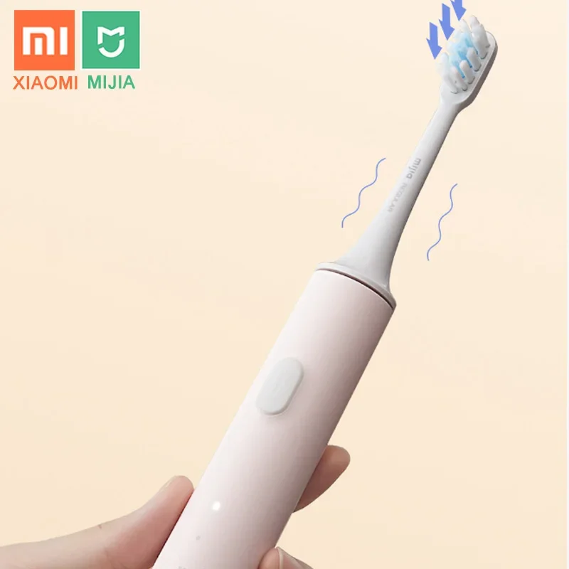 XIAOMI-MIJIA T500 e T300 Escova Elétrica, Escova Sonic Inteligente, Clareamento Ultrassônico, Vibrador Dentes, Higiene Oral Sem Fio Cleaner