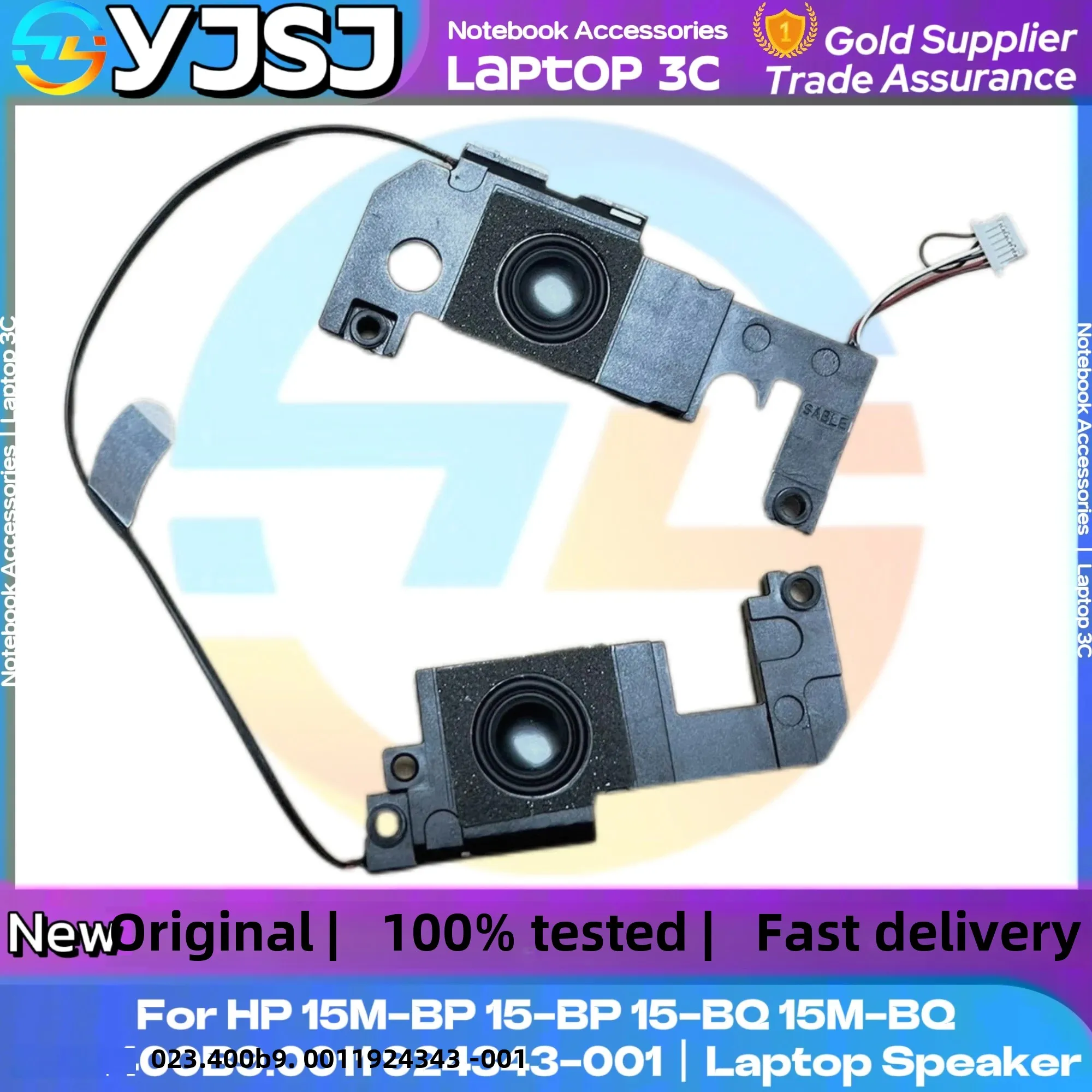 

NEW GENUINE Original Laptop Speak For HP 15M-BP 15-BP 15-BQ 15M-BQ built-in Left Right Speaker 023.400B9.0011 924343-001