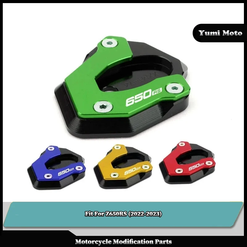 

Fit For KAWASAKI Z650 RS Z650RS 2022-2023 Motorcycle Kickstand Foot Side Stand Extension Pad Support Plate