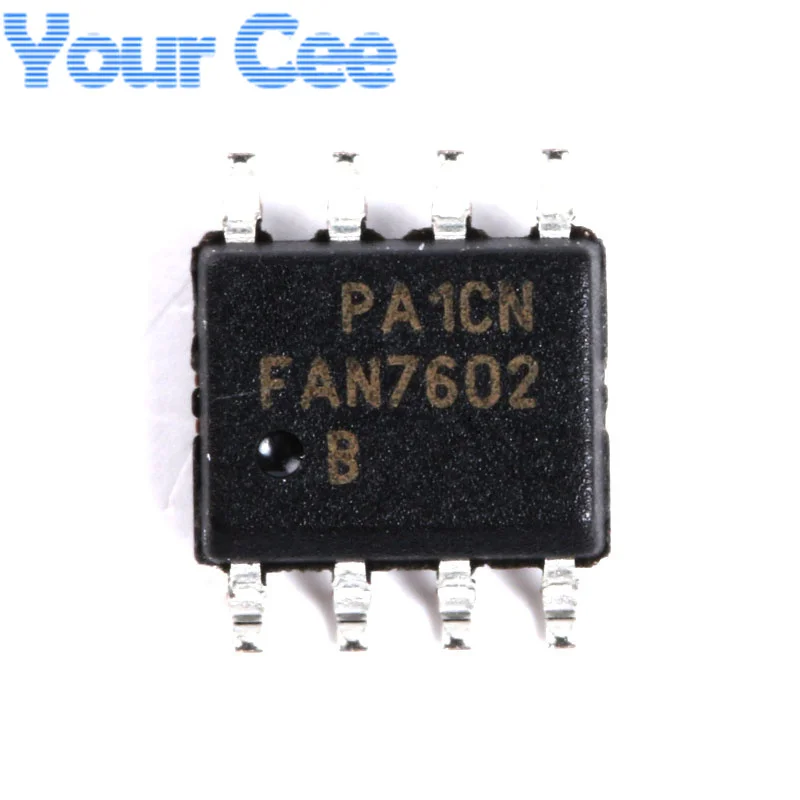 5PCS SMD FAN7602 SOP-8 Chip Pulse Width Modulation Controller 1mA IC