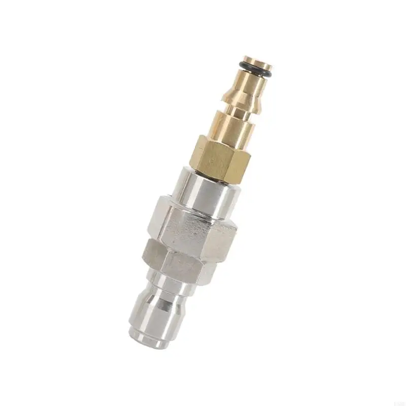 D5BE مهايئ خرطوم غسالة الضغط العالمي تصميم التوصيل السريع تركيبات نحاسية لأنابيب 9 ​​مللي متر شديدة التحمل وسهلة التركيب