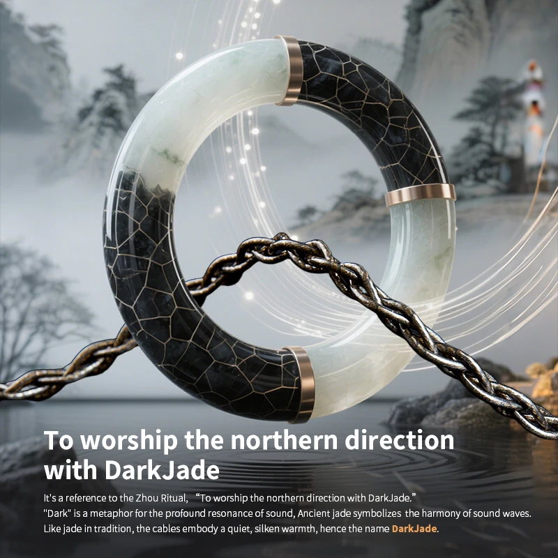 

KBEAR DarkJade, 4 нити, 252 ядра, посеребренный медный кабель для обновления HIFI, 3,5/4,4 мм, позолоченная медная вилка