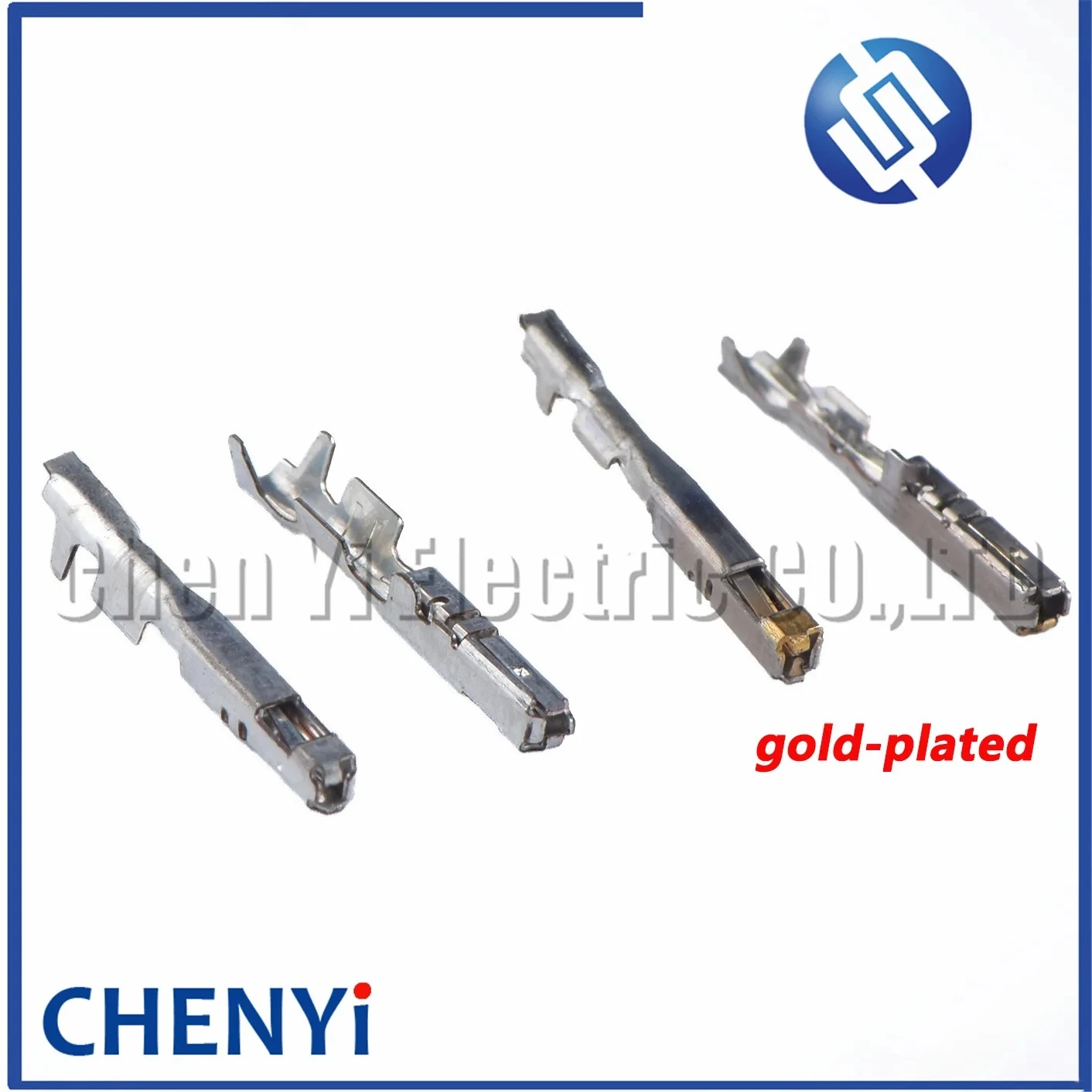 Conectores automotivos Prenda o terminal, Pin bonde, bronze, terminais ouro-chapeados estanhados, friso, 1674311-1, 82998-12870, 10 PCes, 50 PCes