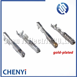 10/50 Pcs automobile connectors wire terminal crimp electrical pin Brass tinned gold-plated terminals 1674311-1 82998-12870