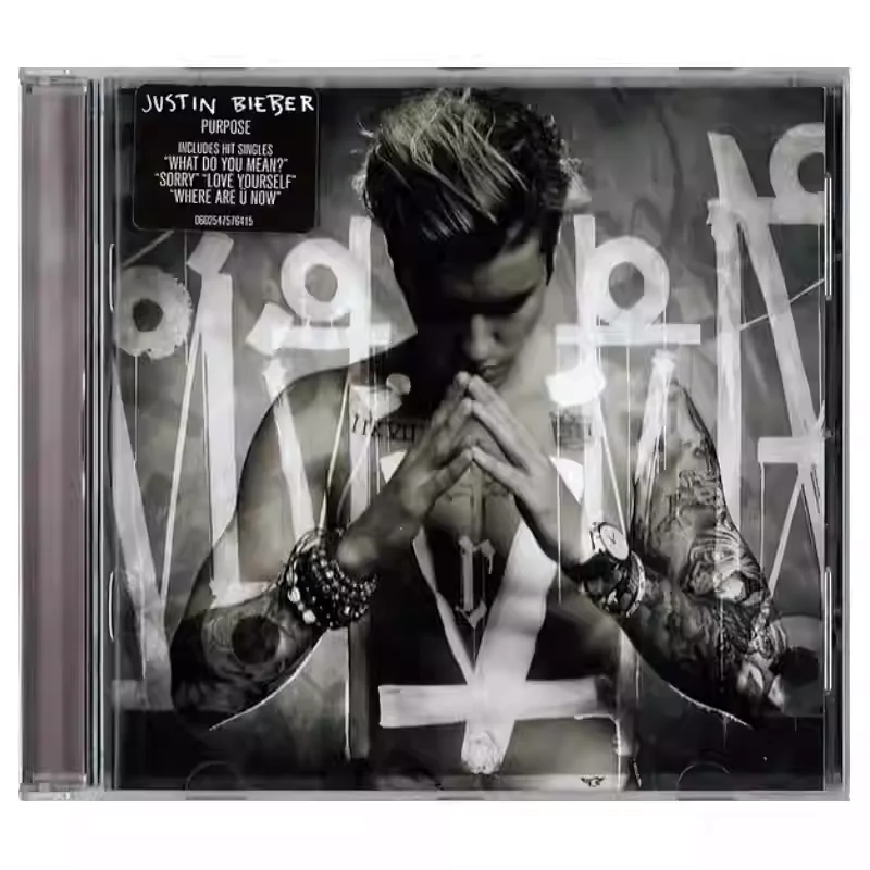 

Классический поп-альбом Джастин Бибер: Музыкальный CD-диск Purpose, выпуск 2015 года, для косплея, Walkman, автомобильных саундтреков, подарочный набор