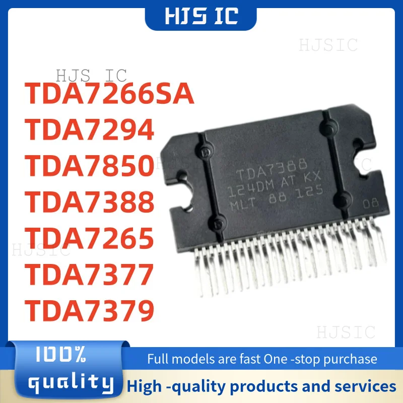5Pcs New TDA7294 TDA7850 TDA7388 TDA7265 TDA7266SA ZIP-15 TDA7377 ZIP25 TDA7379 ZIP-11 Audio Power Amplifier Chip