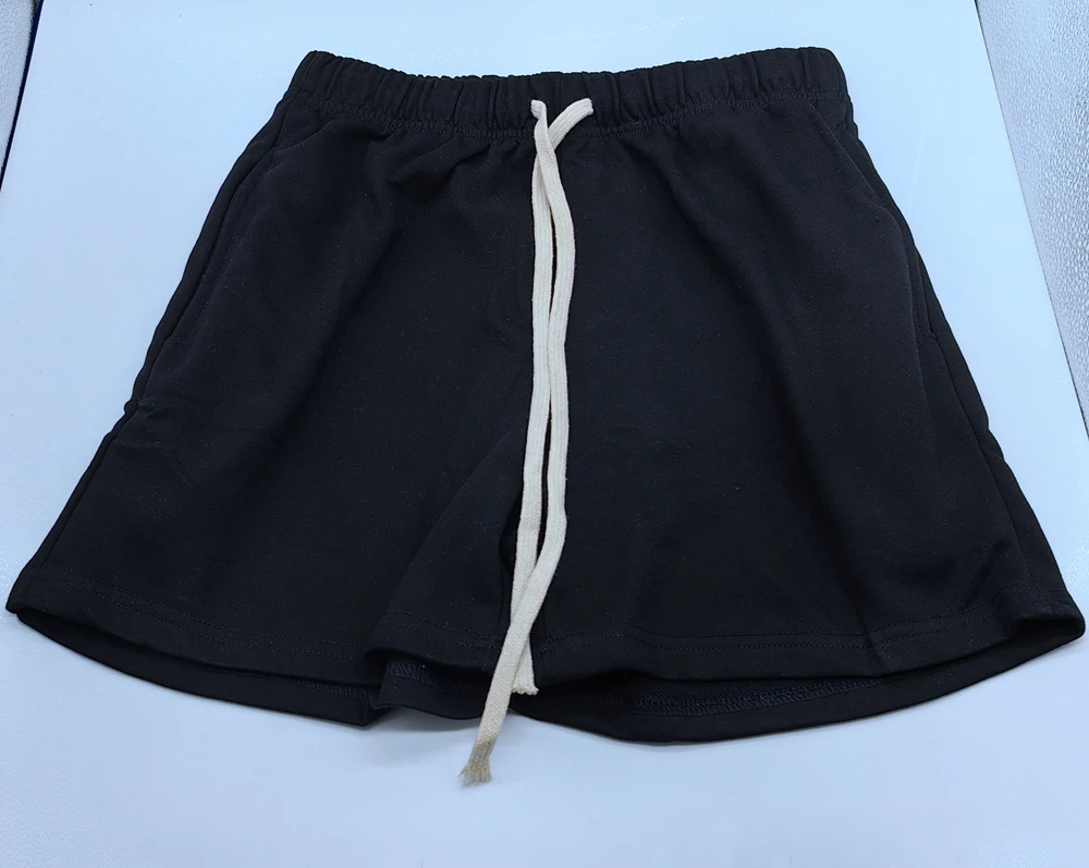 Herren 100% Reine Baumwolle Sportshorts für Alle Jahreszeiten Retro Lässige Stylische Streetwear Lose Athletische Shorts Mit Seitentaschen – Detail 26