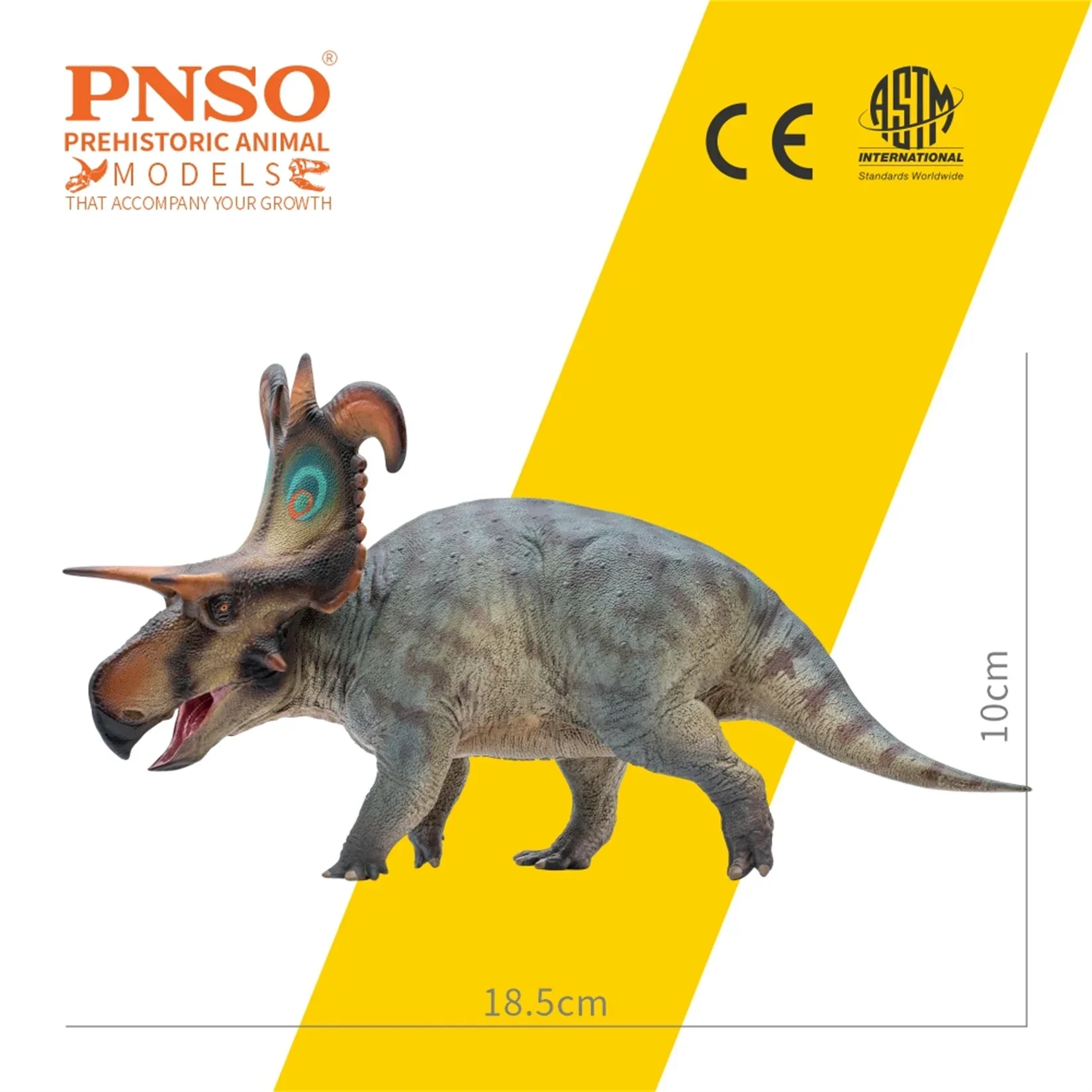 PNSO 86 Lokiceratops Frederik Ceratopsidae Dinosaur Prehistoric Animal Scene Decoration Gift Collection Scientific Statue