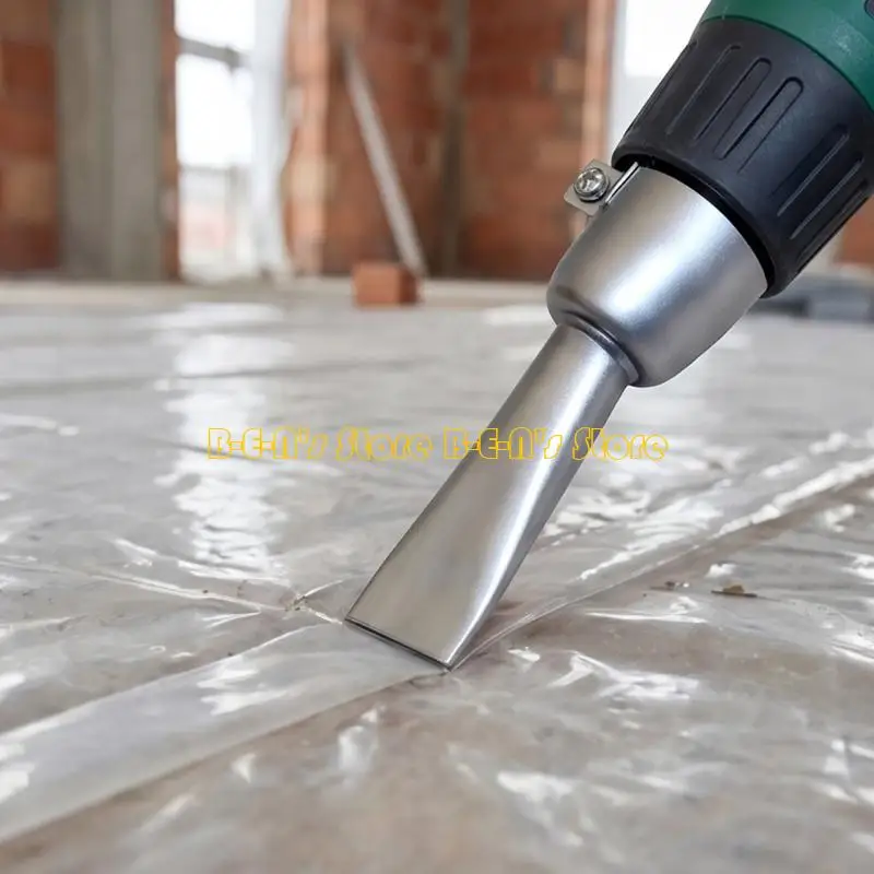 Y1AD Sturdy Stainless Steel Flat Welding Nozzle for Most Hot Air Guns Provide Reliable Heat Distribution For Plastic Solder