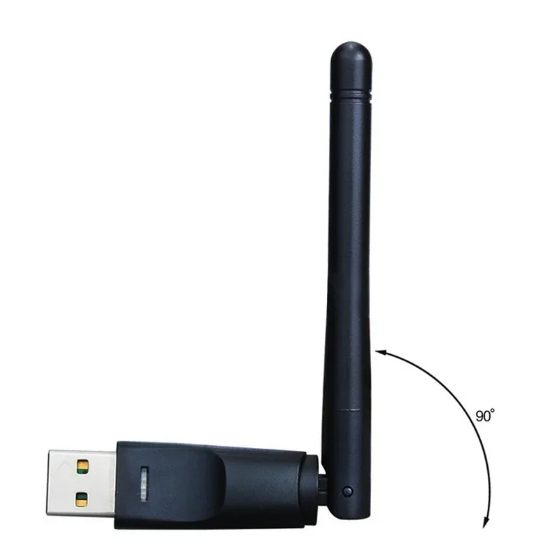 Tarjeta de red inalámbrica de 150Mbps, 2,4G, USB, 2DBi, antena WiFi, adaptador LAN, tarjeta de red Dongle Ralink RT5370 para PC y portátil
