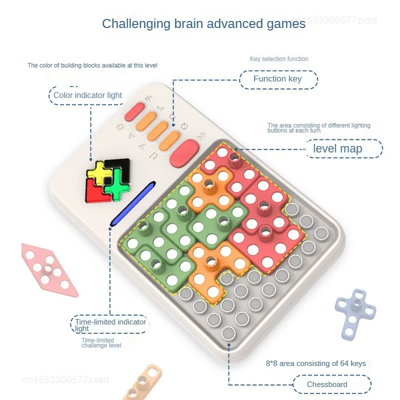 Super Block Smart Jigsaw Game, quebra-cabeças, aprendizagem, brinquedo Fidget interativo, presentes infantis, 1000 + Nivelled up Challenges