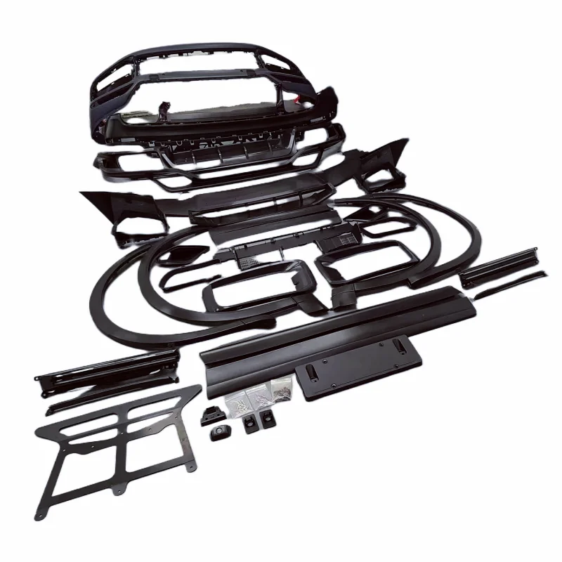

For 18+ P Cayen 9Y0 Upgrade Turbos Style PP Injection Molding Front Bumper Rear Bumper Side Skirt Body Kit