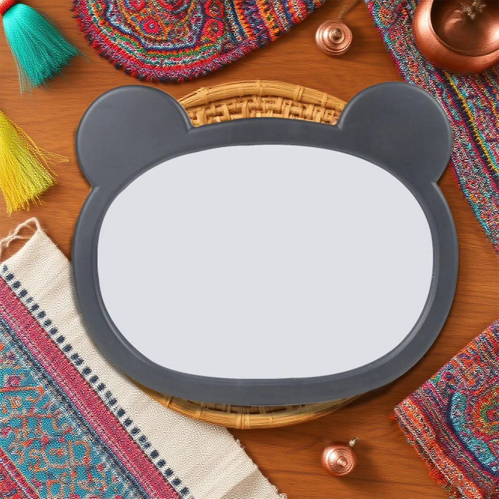 

Car Seat Mirror For Baby Rear Facing 360 Degree Rotating Safety Monitor Rearview Baby Car Mirror Rear Facing With Cartoon Frame