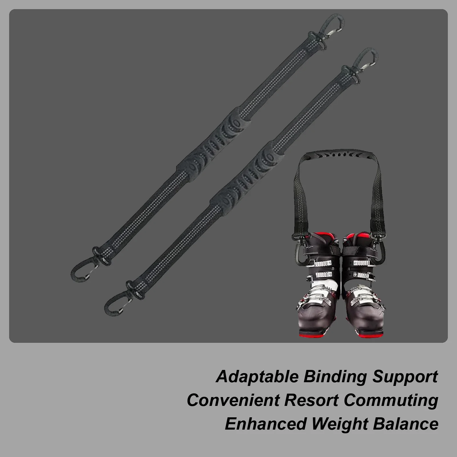 

2pcs Ski Boot Carrier Straps Adjustable Ice Skates Winter Gear Snowboard Boot Strap Sling For Men Women Adults Professionals