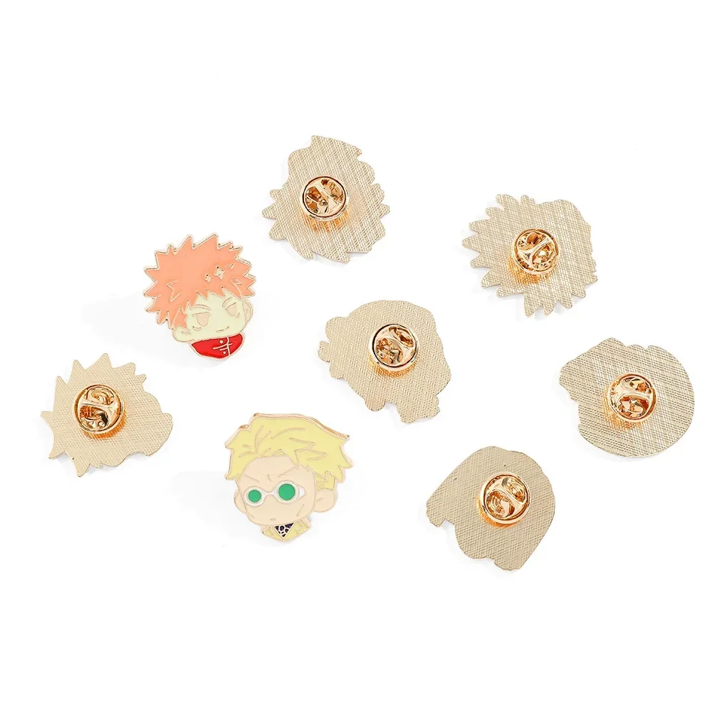 Брошь в стиле аниме Jujutsu Kaisen, милый мультфильм Itadori Yuji Gojo Satoru, сумка, аксессуары, значок из сплава металла, булавка для коллекционных сумок