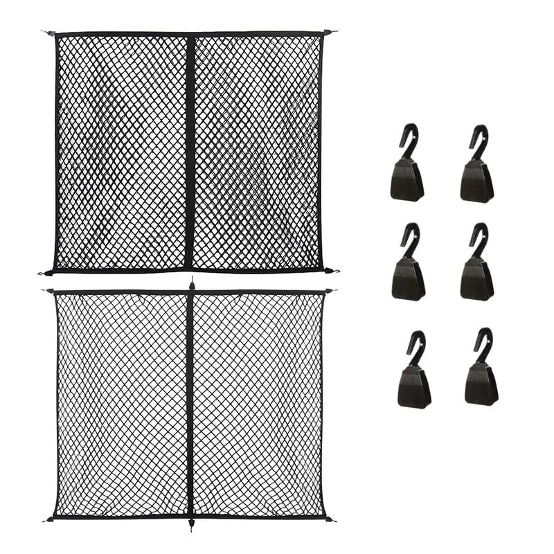 Highly Flexible Cargo Net Fabric Car Trunk Luggage Net Pickup Truck Fixed Net Sturdy And Heavy Duty Storage Supplies for car