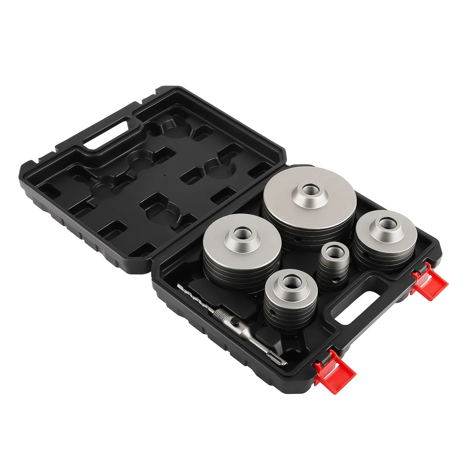 Concrete Masonry Hole Saw 6PCS with Center Bit for Water Pipe Heater