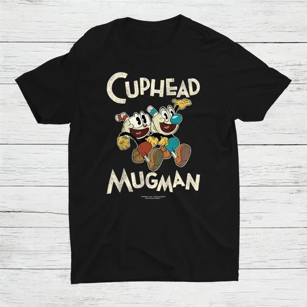 

The Cuphead Show Cuphead And Mugman Buddies Poster Unisex T-shirt S-5XL