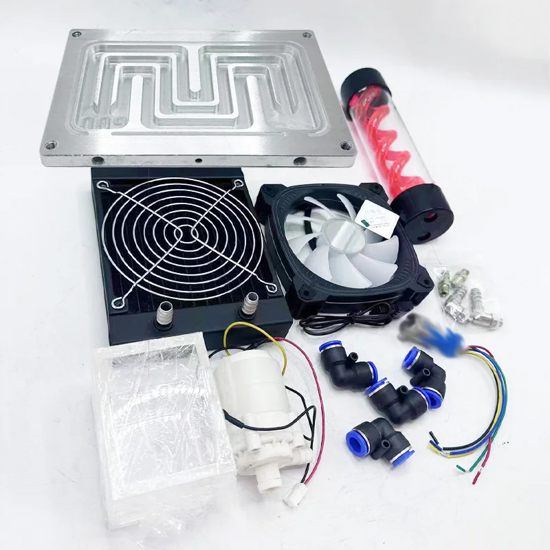 Electric car Motorcycle Drive Fardriver Controller Spiral tank for ND72530/84530/96530 water-cooled fan cooling kit