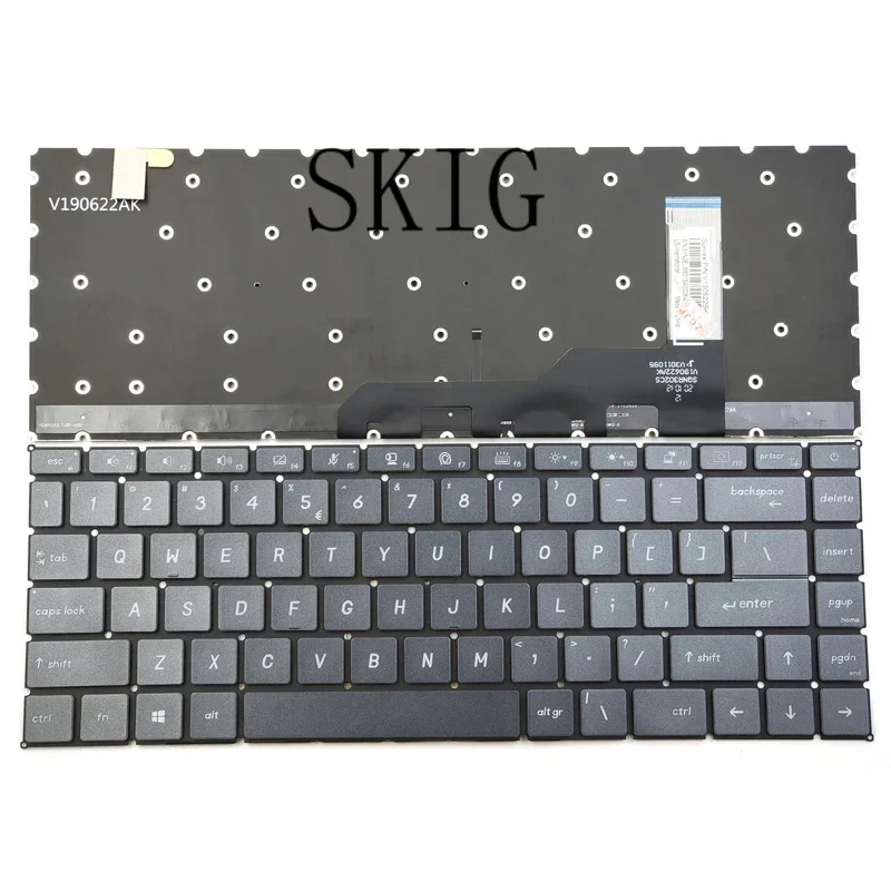 New For MSI Modern 15 A10M A10RAS A10RBS MS-1551 Prestige 14 A10SC A10RB A10RAS MS-14C1 MS-14C2 Keyboard US Black With Backlit