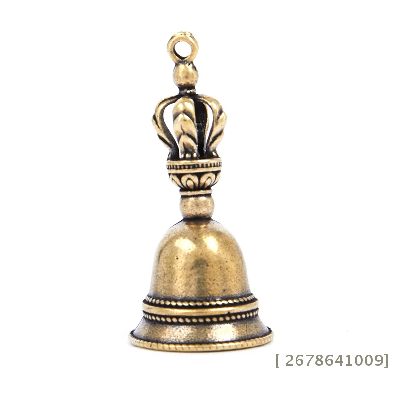 ❀Brass Tibetan Vajra Bell Pendant, Antique Finish Buddhist Bell Charm for Jewelry Making,Home Decor & Spiritual Blessing|〔YY33〕