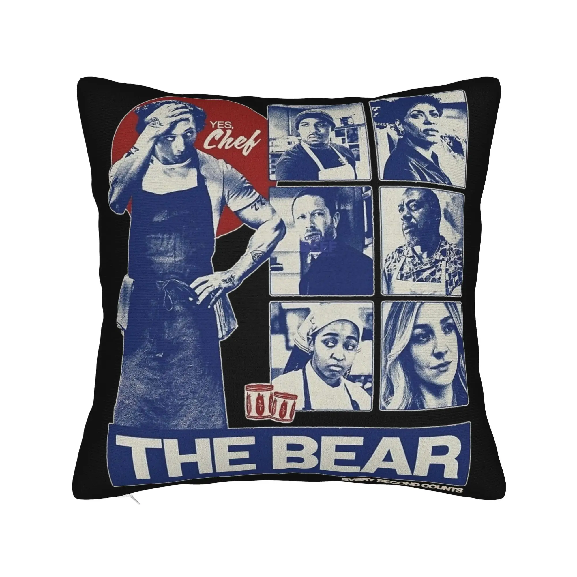 Carmy The Bear Tv Show Pillowcase Printing Polyester Cushion Cover Decorative  Throw Pillow Case Cover Home Square 40*40cm