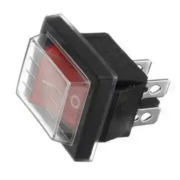 10pcs 220V16A 20A 125V ON/OFF Red Spare Waterproof Switch For Industrial Vacuum Suction Machines Push Button Rocker Switch view 4