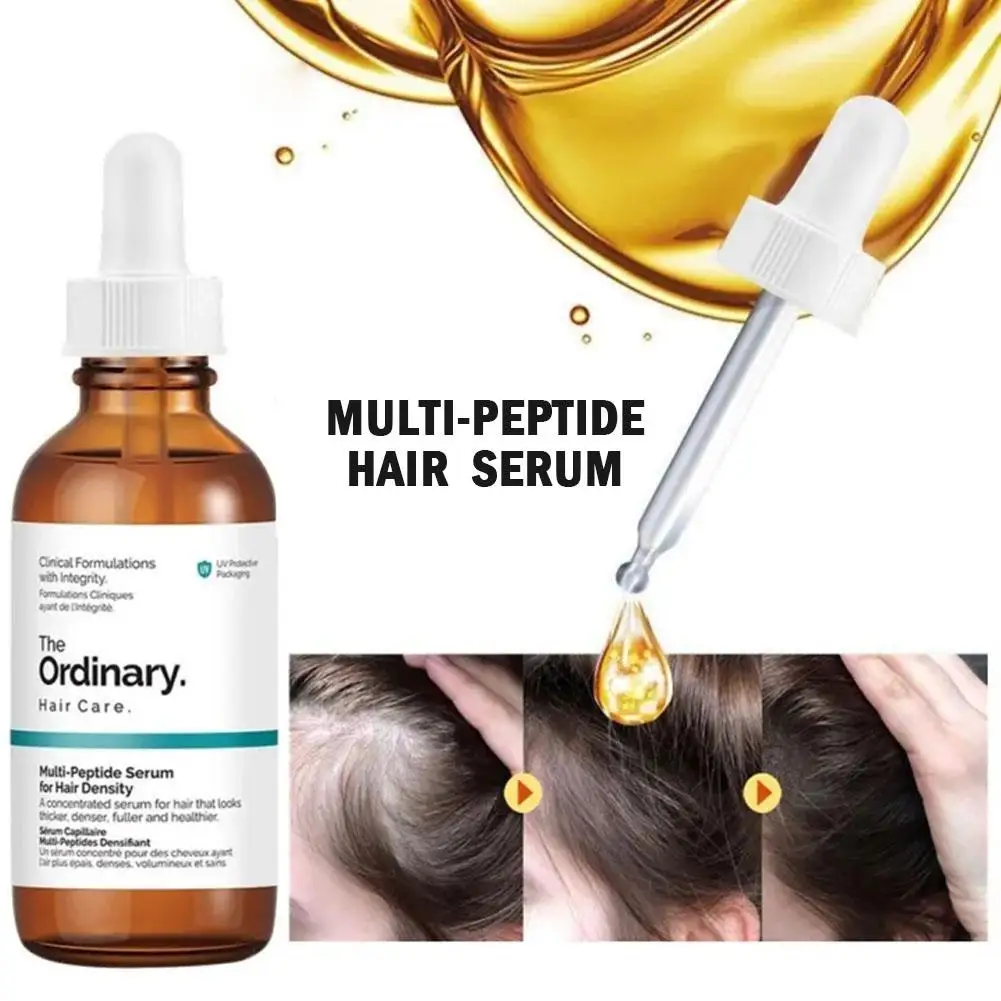 

Multi-Peptide Hair Care Serum 60ml Deep Scalp Nourishment Enhance Density Strength Anti-Frizz For Men & Women