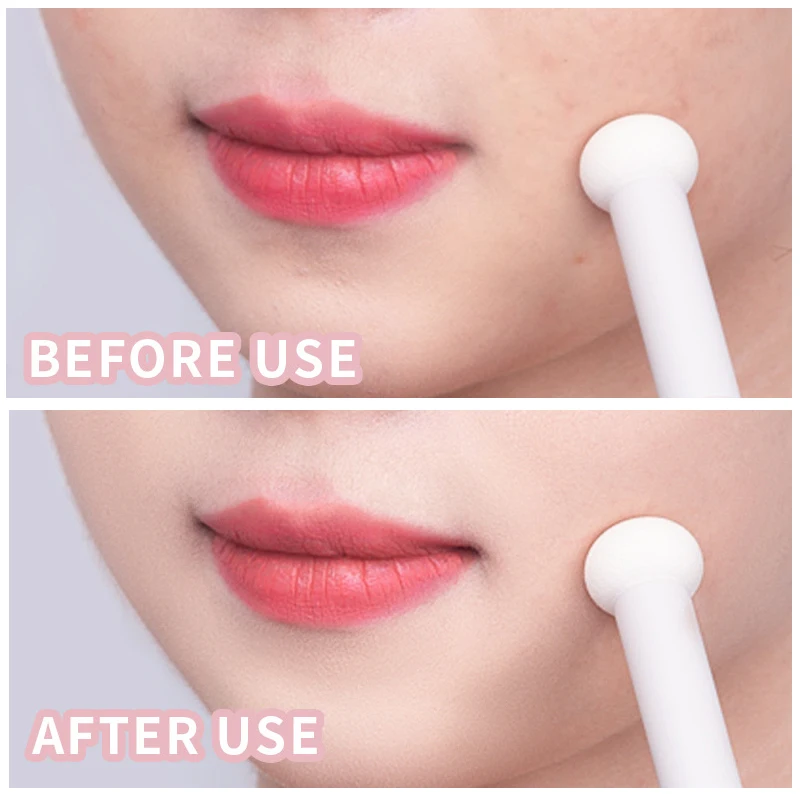 Pincel de maquiagem corretivo macio e fofo, pincéis para manchas, olheiras escuras, manchas de acne, corretivo, detalhes faciais, pincel de maquiagem