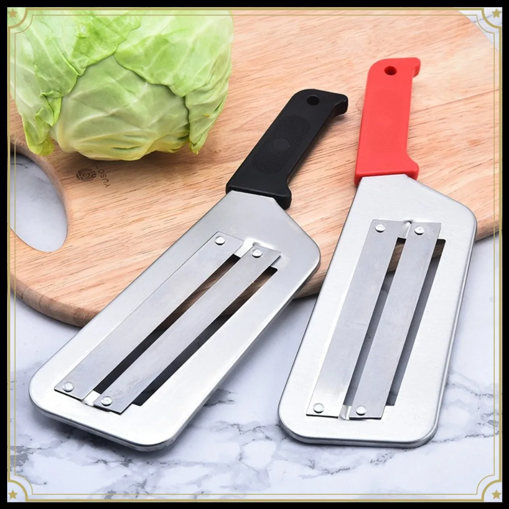 1 Piece 201 Stainless Steel Vegetable Slicer Double Blade Cabbage Shredder Multifunctional Kitchen Peeler Tool