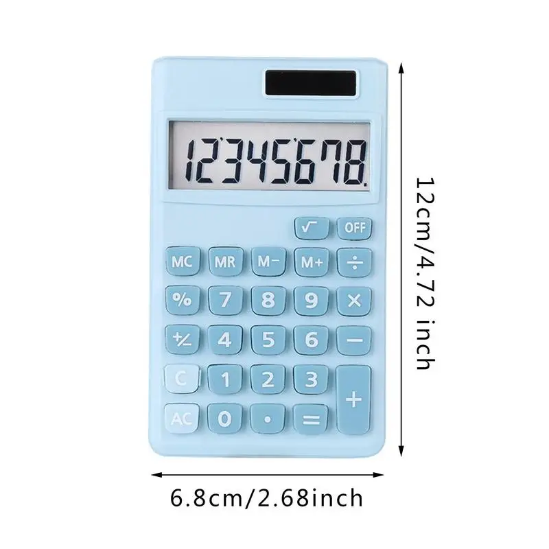 Calculadora de escritorio para estudiantes, calculadora de oficina con botones grandes, calculadora electrónica de mano de doble potencia para