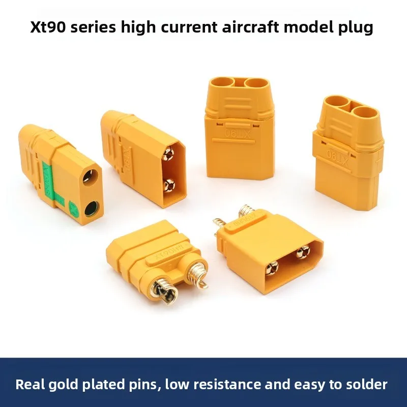 1pcs/1set XT90H lithium battery connector XT90S anti sparking high current 40A model aircraft plug with 15cm wire plug
