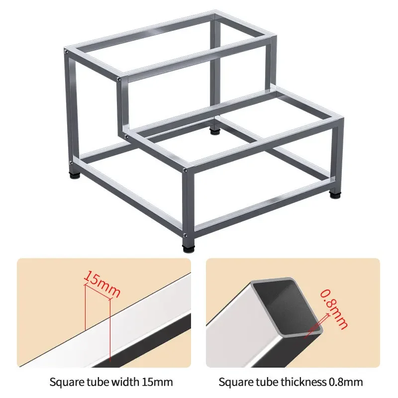 1/9 flat double row high low basin shelf milk tea shop jam box fruit grid grid square box with lid
