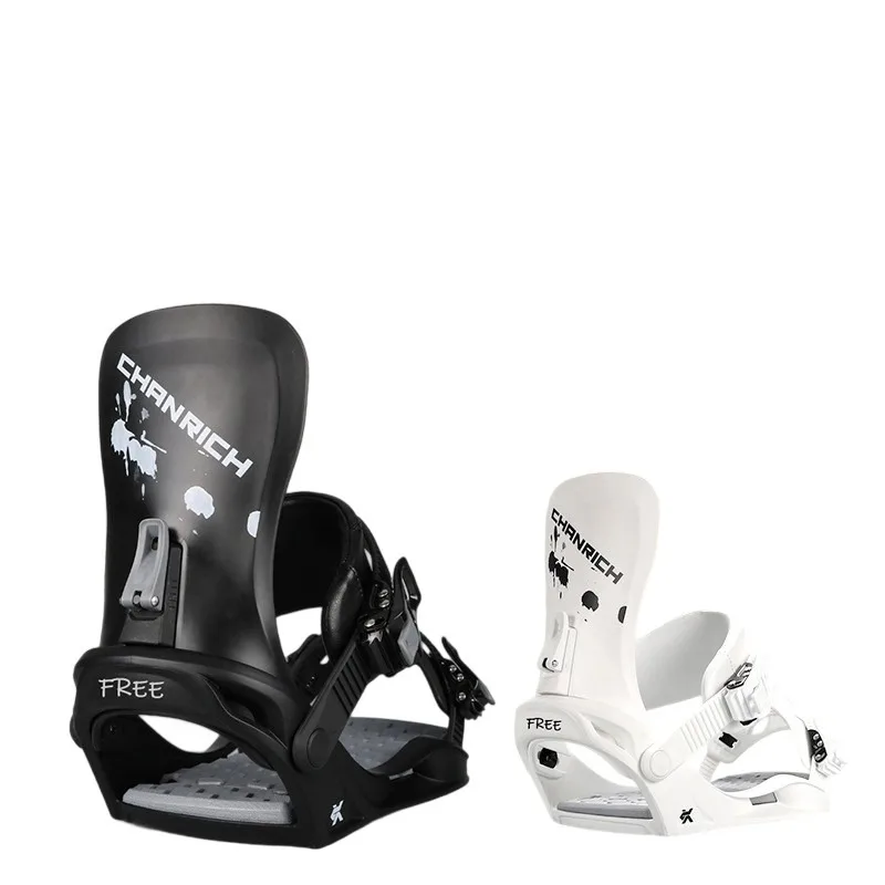 

Quick Release Snowboard Bindings for Adults All-Mountain, S/M/L Size White Black, Adjustable Highback for Freestyle/Freeride