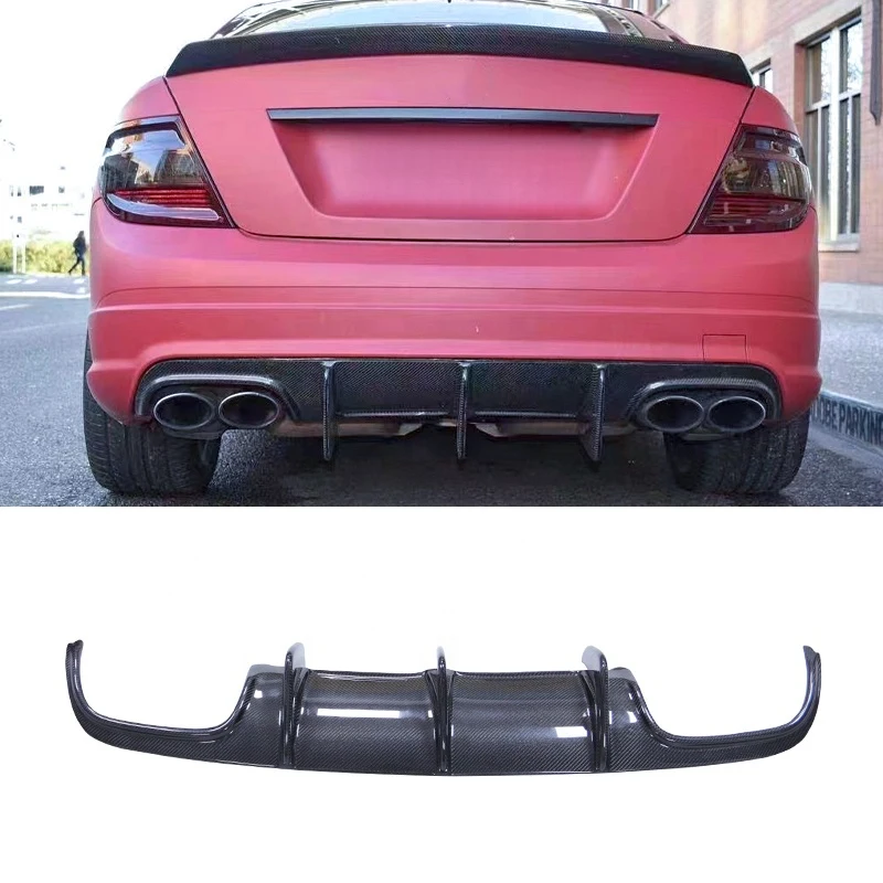 

Automotive Parts Carbon Fiber Rear Bumper Lip for 2008-2011 C Class C300 Upgrade W204 C63 Rear Diffuser