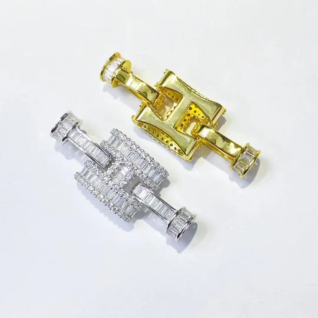 Wholesale DIY 925 Sterling Silver Pendant Necklace Bracelet Clasp Hook Accessories for 5-15mm Pearls 5pcs/lot