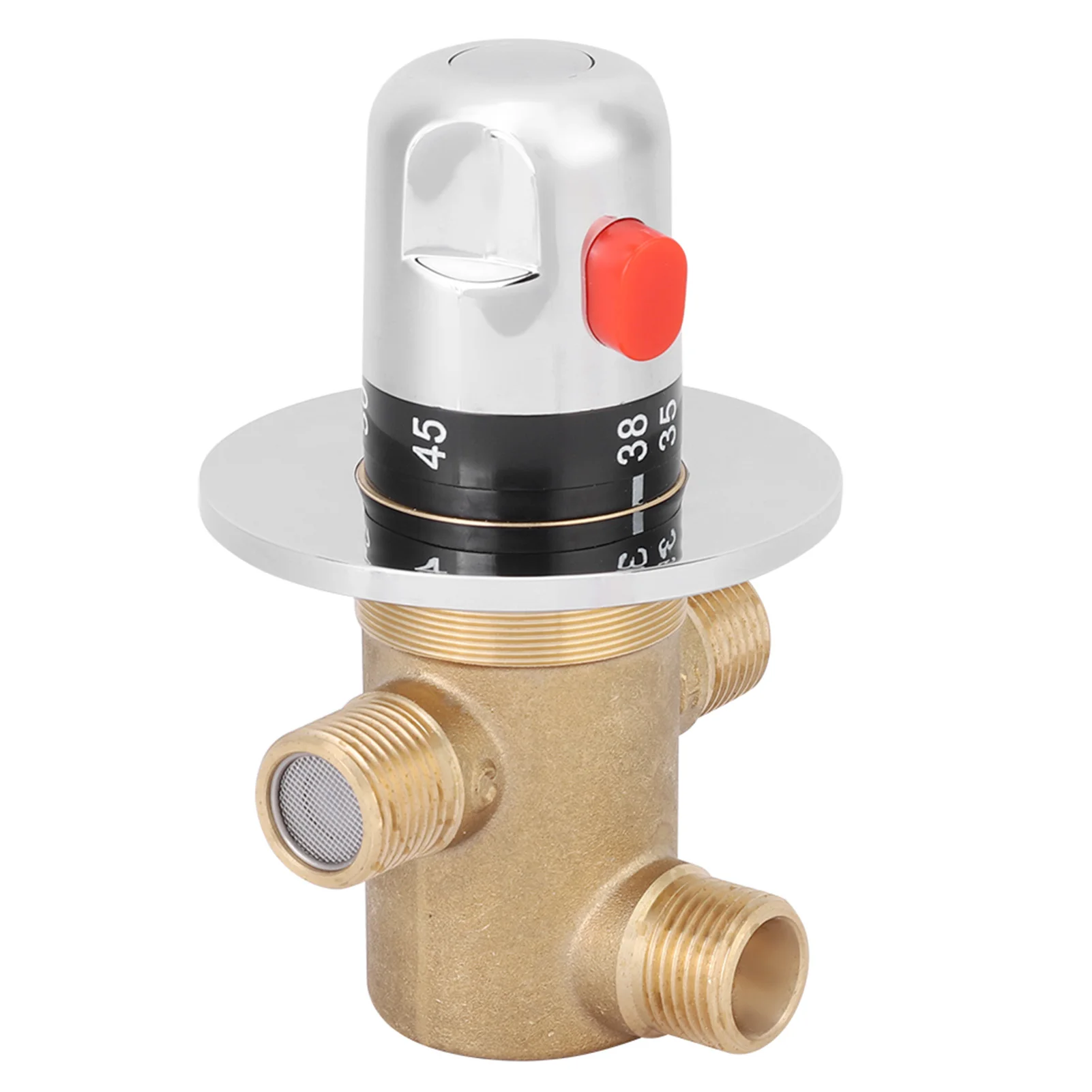 サーモスタットシャワーバルブ,3方向混合制御,耐摩耗性,g1,2インチ,キッチン,家庭,バスルーム,トイレ用