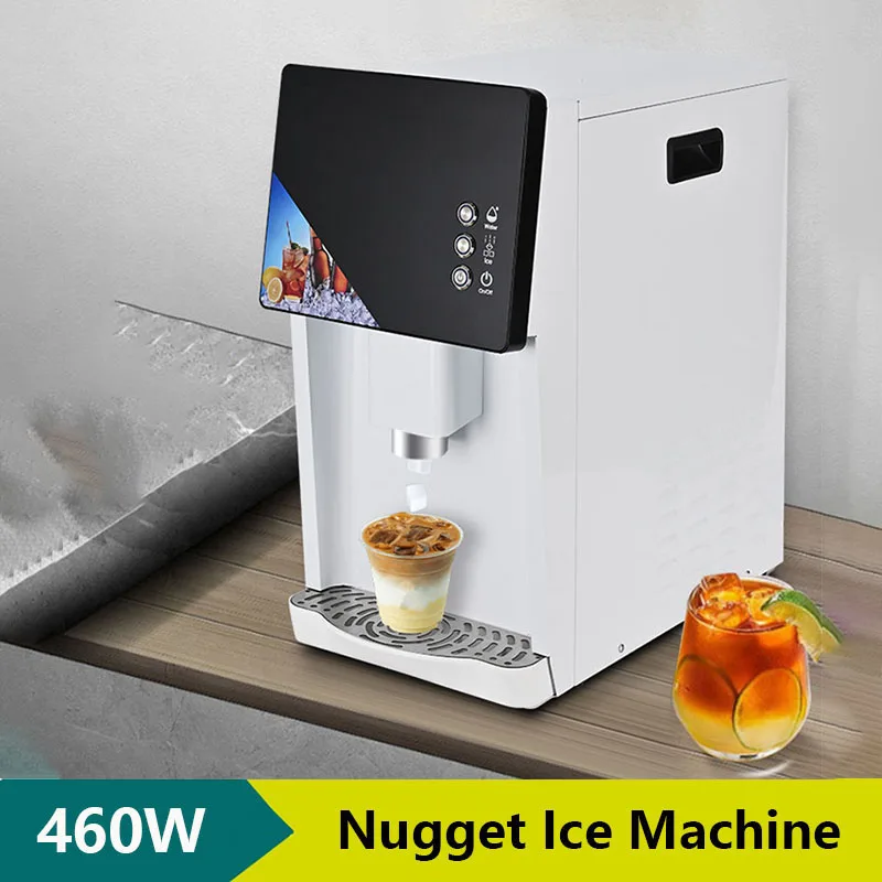 

New Commercial Fully Automatic Ice Maker 460W Electric Ice Dispenser Professional Ice Maker For Coffee Shops Milk Tea Shop