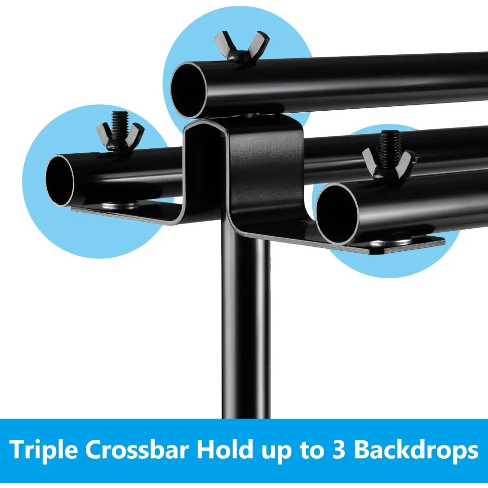 Adjustable Photo Video Backdrop Support Stand 10ft Wide 8.5ft High with Carry Bag