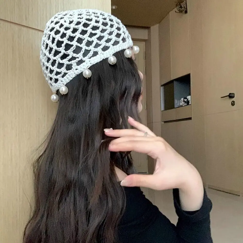 لطيف الخرز المستديرة الكروشيه شرابات جوفاء محبوك قبعة البوهيمي نمط الجوف خارج متماسكة بيني نسج قبعة العرقية نمط قبعة في الهواء الطلق #1