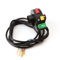 3 in 1 Motorcycle Switch Electric Bike Scooter ATV Quad Light Turn Signal Horn ON/OFF Button for 22mm Dia Handlebars