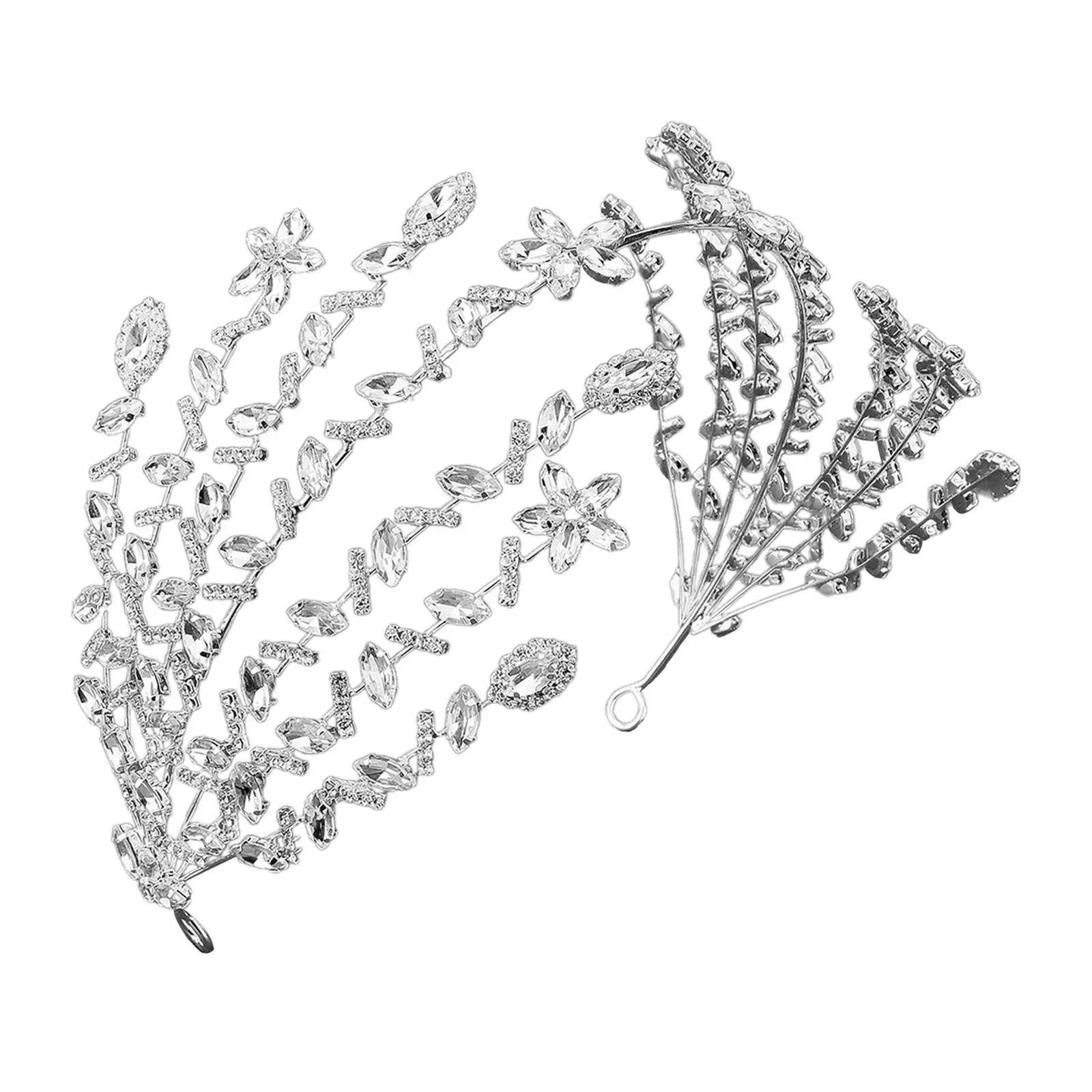 

Wedding Bridal Headband Crown Hair Band Decor Rhinestone Headpiece Crown Bridal Tiara for Cosplay Celebration Sister Daughter