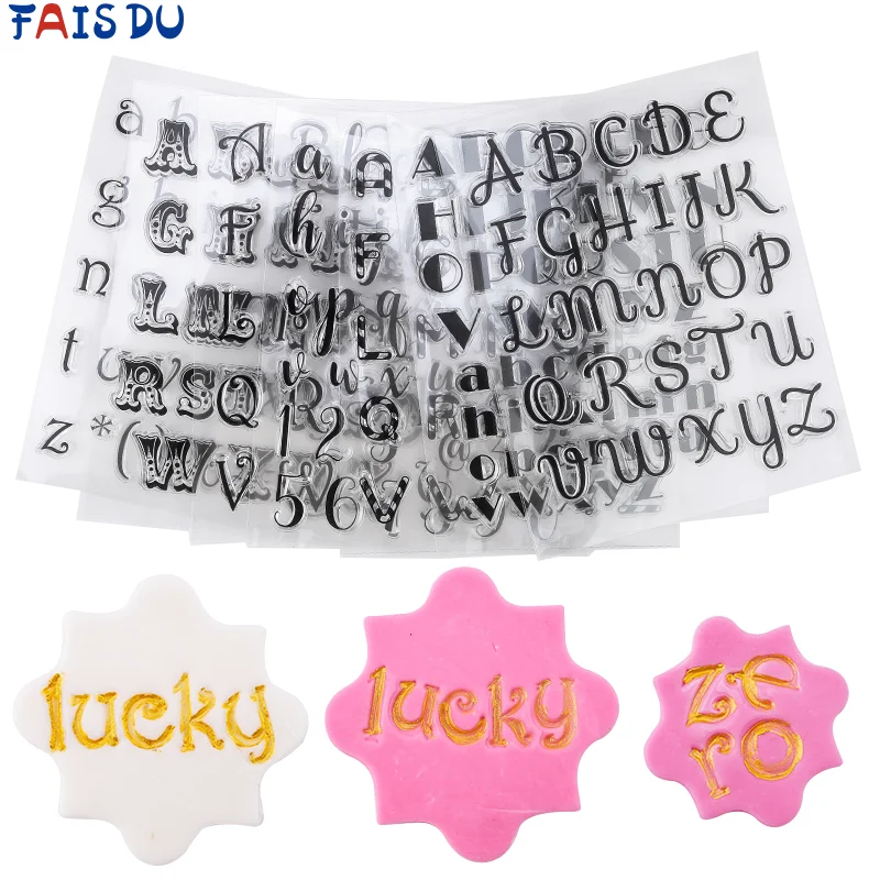 Stamps for Cookies Letters Cake Sweet Letters Stamp Decorating Tools Fondant Embossing DIY Alphabet Cutter Pastry Accessories