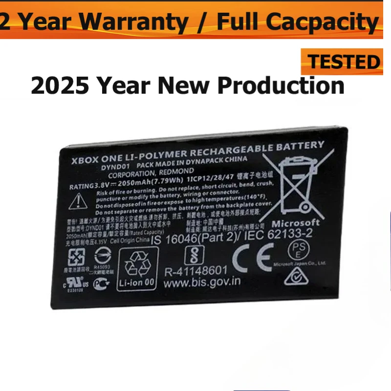 بطارية جديدة تمامًا لاستبدال Microsoft XBOX Elite 2 Series 1797 DYND01 بسعة 2050 مللي أمبير في الساعة