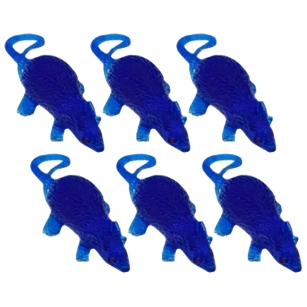 Mini souris simulée en plastique, faux rat, cadeaux de farce, petit modèle, jouets fantaisie miniatures en PVC, parodie de fête, 6 pièces