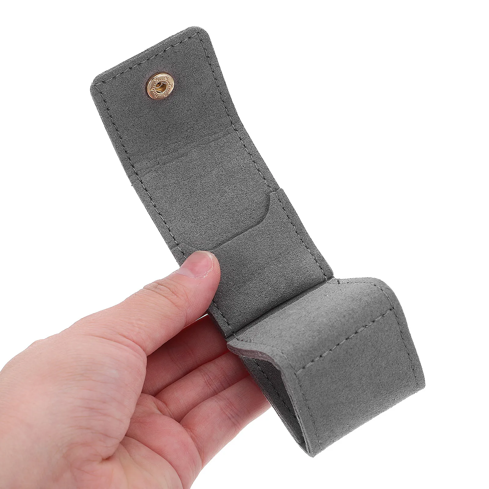 3Pcs Travel Jewelry Organizer Pouch Mini Portable Jewelry Bag Soft Sturdy Faux Efficient Compartmentalization for Rings