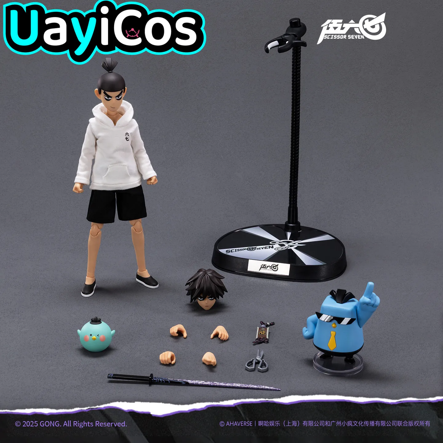 

22 см Оригинальная фигурка Scissor Seven 567 в наличии, модель-украшение, плюшевая кукла, аниме-фигурка, статуэтка, игрушка для детей, подарок