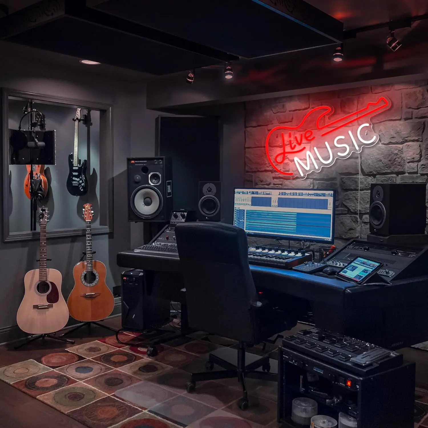 기타 USB 전원 LED 네온 사인, 밝기 조절 네온 조명, 방 장식, 사무실 데일리 파티, 생일 선물, 펍, 남자 동굴 벽 장식