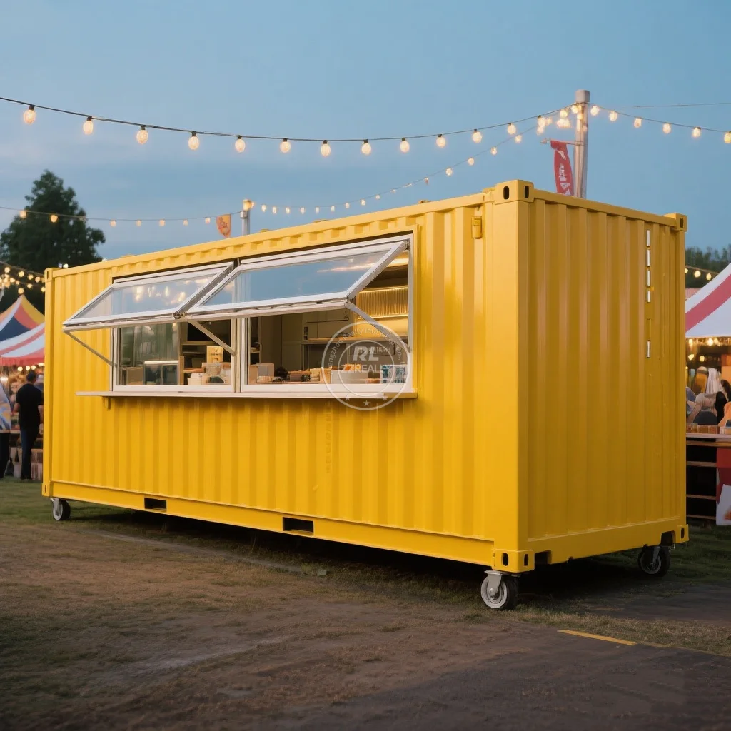 

High Quality Container Bar Restaurant Coffee Kiosk Fully Equipped Concession Prefabricated Food Vending Container Bar