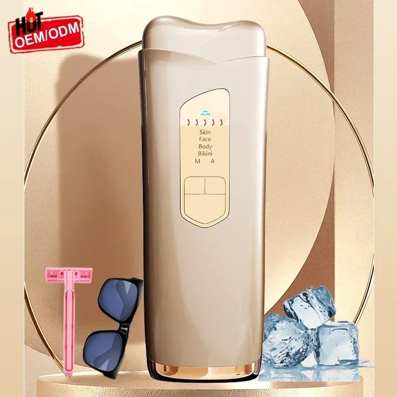 

Portable Cool Laser Hair Removal for Women Men 999999 Flash 4 Function Mode Bikini Trimmer Permanent IPL Epilator